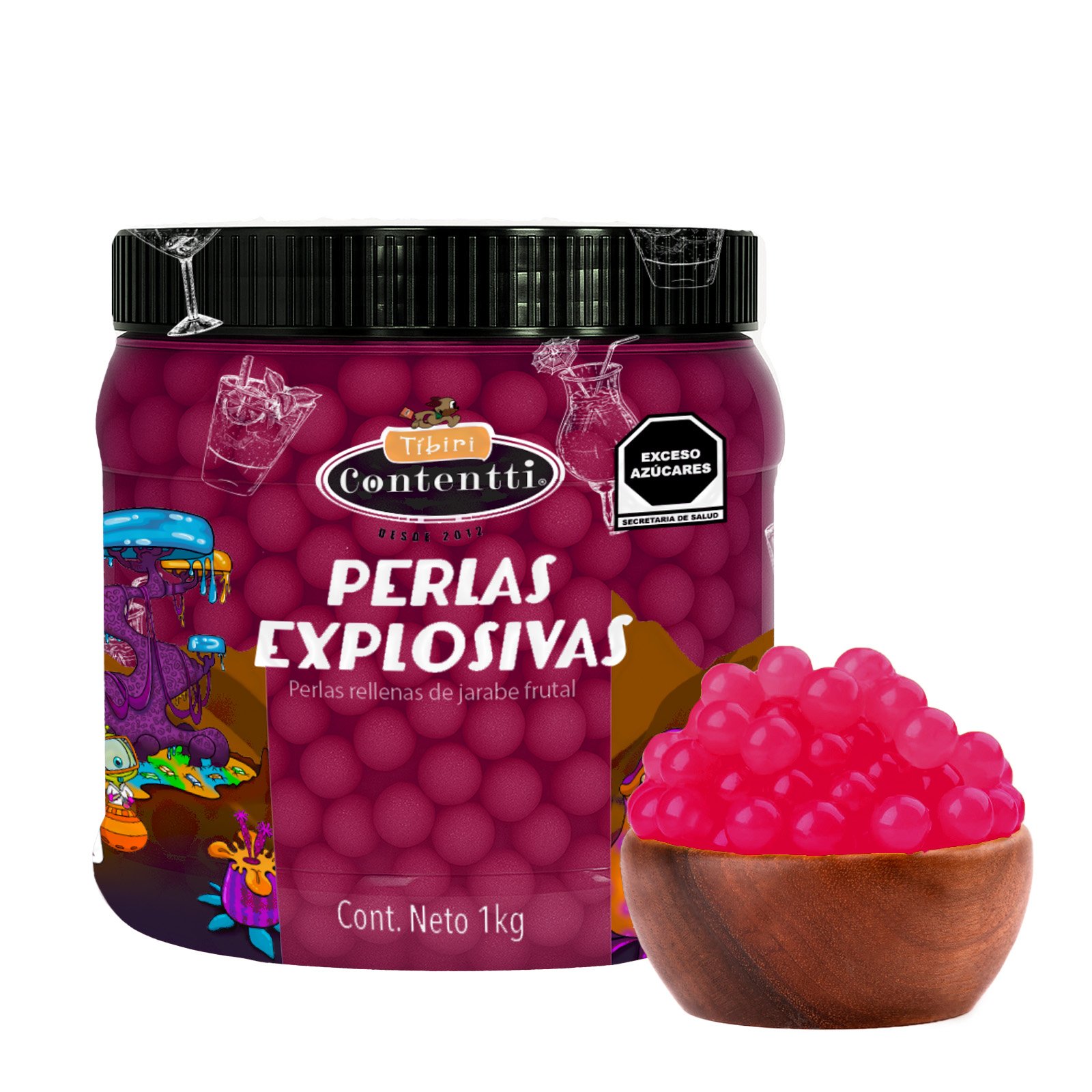 Perlas Frutos Rojos 1Kg